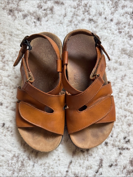 SAS Shoes - SAS Tripad Comfort Leather Tan Open Sandals 7 W Carmel Brown Color